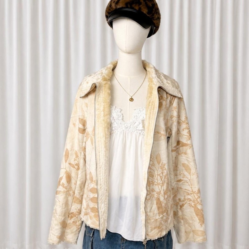 Vintage FUDA Cream Floral Jacket